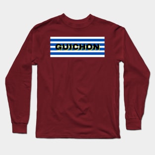 Guichon City in Uruguay Flag Stripes Long Sleeve T-Shirt